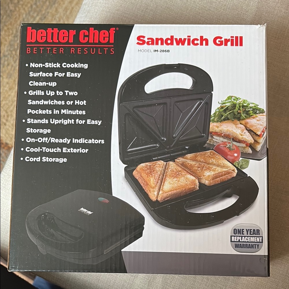 Better Chef Sandwich Grill - Black